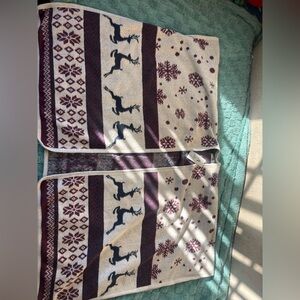 Festive Reindeer Patterned poncho